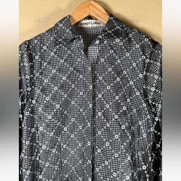 Sandy Liang Toney Top in Sailor Mercury - Picture 12 of 16